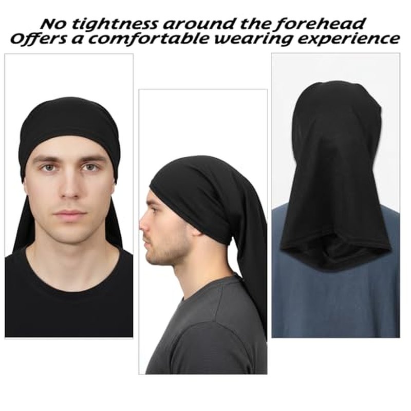 4-Pc Dreadlock Headband Tube Sock Head Wrap Set