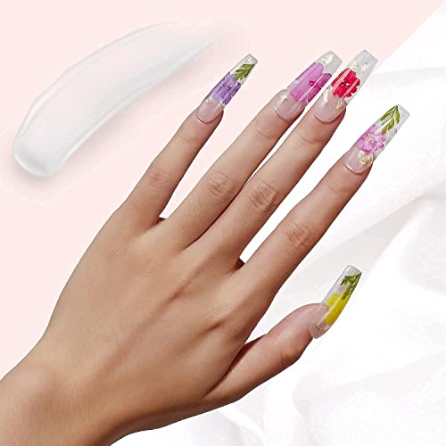 Makartt Nail Drill Bits Sanding Bands 300Pcs #80#150#240 Grits Nail File Sanding Bands Bundle With Clear Poly Nail Gel Nail Extension Gel