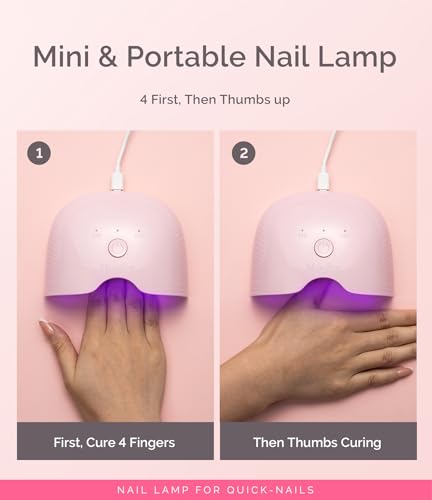 MelodySusie Mini 6W UV LED Nail Lamp - Portable Gel Dryer