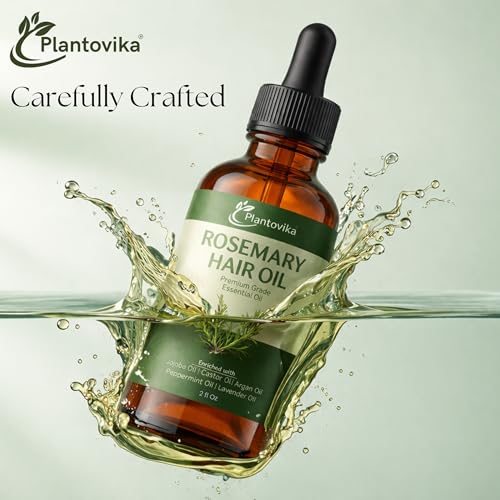 Rosemary Hair Growth Oil - 6 Plant Oils for Scalp & Strengthening