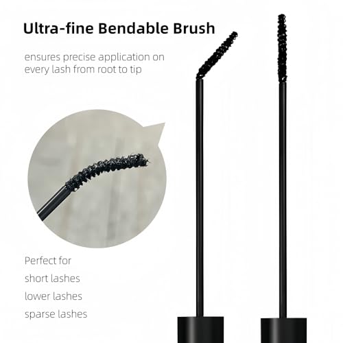 Waterproof Mascara with Ultra-Fine Brush for Sparse Lashes