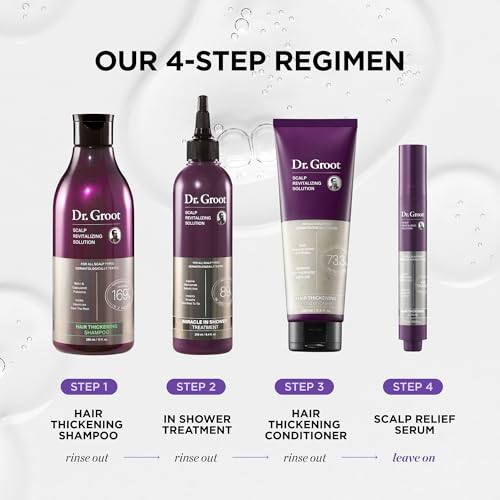 Dr. Groot Hair Loss Treatment Set with Biotin & Rosemary | Thickening Shampoo, Conditioner & Scalp Care