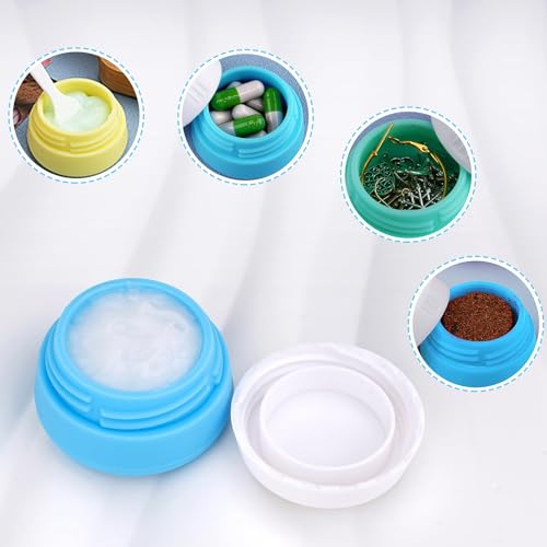 TSA Approved Silicone Travel Containers for Toiletries - 6 Pack