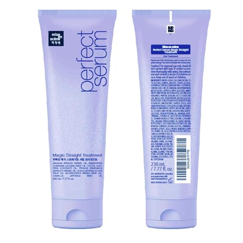 Mise En Scene Perfect Magic Straight Serum Treatment - Anti-Frizz & Hydrating Conditioner, 7.77 Fl Oz