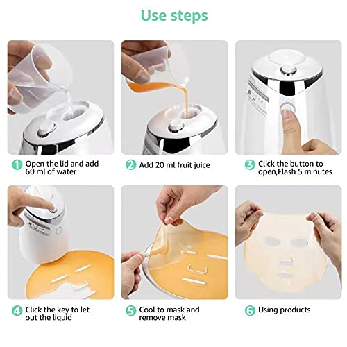Face Mask Maker Machine, Professional DIY Face Mask Machine Automatic Vegetable Fruit Facial Mask Machine, Natural Collagen Face Cream Making Beauty Facial SPA Gifts for Women
