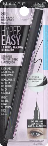 Maybelline HyperEasy Liquid Eyeliner Pen, Waterproof, Pitch Black