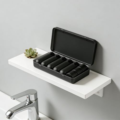 8 Pack TSA Travel Bottles with Case - Leak-Proof Toiletries