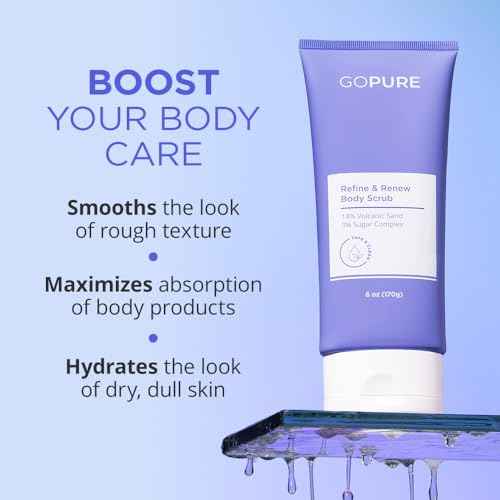 goPure Neck Firming Duo, Tighten & Lift Neck Cream, Refine & Renew Body Scrub, 2 piece set