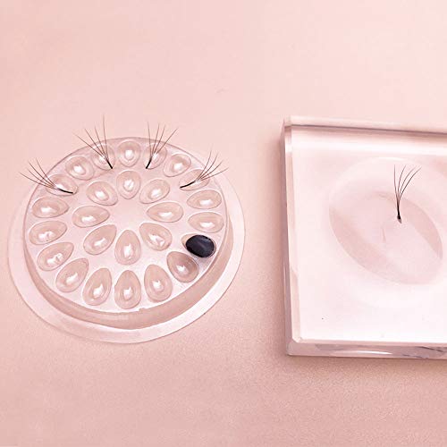 100pc Eyelash Glue Holder Pads - Plastic Palette Trays
