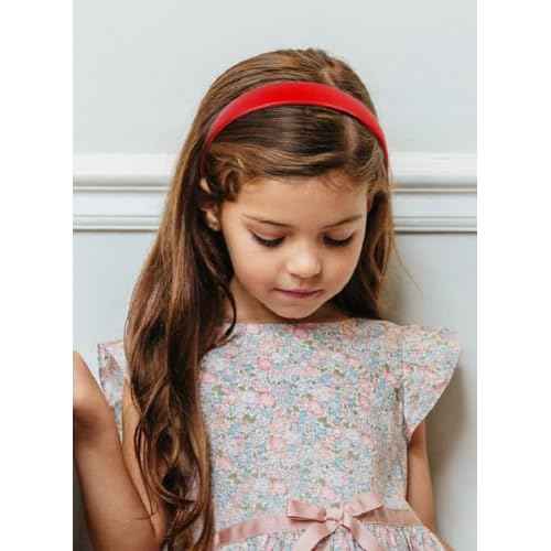 Huachi Red Headbands for Women 1 Inch Halloween Headbands Wide Thick Red Hairband Faux Leather Headband for Women and Girls Fashion Plastic Hard Head Band Solid Colors