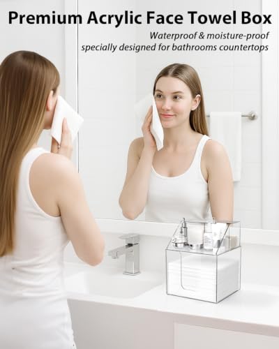 Disposable Face Towel Holder Clear Compatible with Clean Skin Club XL