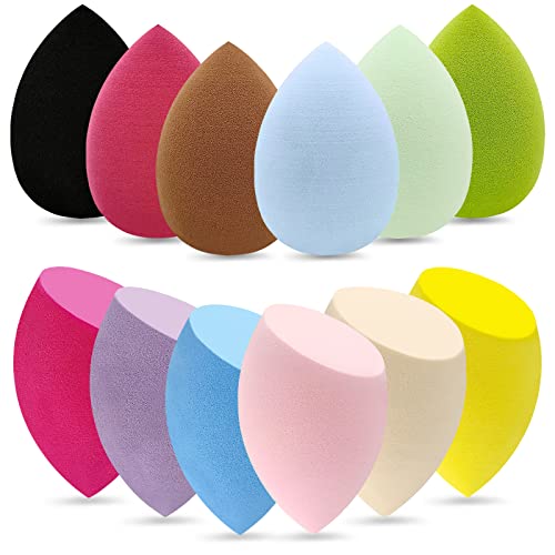 12-Piece Makeup Sponge Set, Latex-Free Blender Applicators