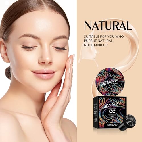 CC Cream Full Coverage Foundation with Cushion Sponge