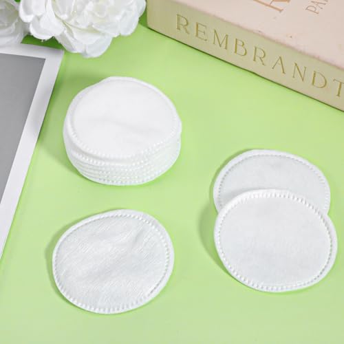 100 Pcs 2.2" Lint-Free Cotton Rounds for Face Makeup Removal