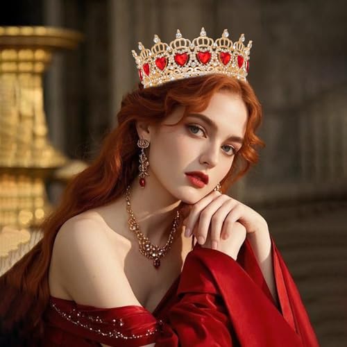 Queen Crown Tiara with Rhinestones for Women