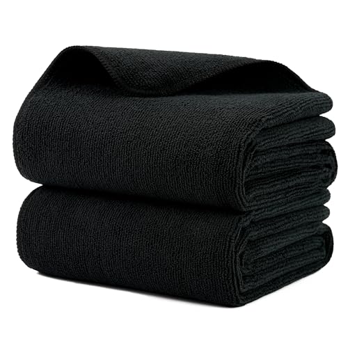 MICROFI Microfiber Hair Drying Salon Towels - Quick Dry 340 GSM, 2-Pack
