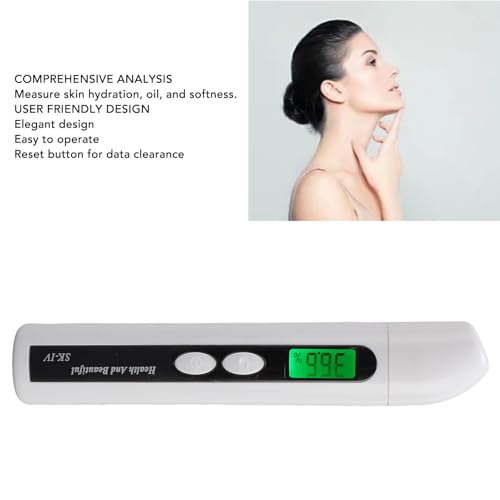 Skin Hydration & Oil Tester - Digital LCD Analyzer