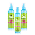 Just For Me Curl Peace 5-In-1 Wonder Spray (3 Pack) - Detangles, Nourishes, Heat-Protects, Reduces Frizz, Adds Shine, Contains Flaxseed, Avocado Oil, Castor Oil, No Animal Testing, 8 oz