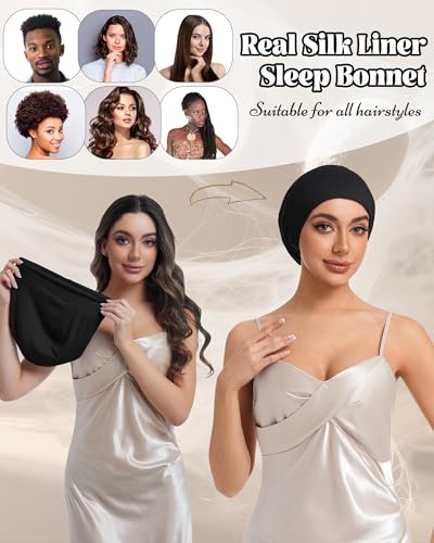 Mulberry Silk Sleep Cap for Curly Hair & Waves