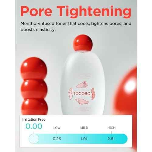 TOCOBO Vita Berry Pore Toner ? Korean Vegan Alcohol-Free Face Toner with Hibiscus, Niacinamide & Vita Berry Water for Pore Tightening - Oil Balancing & Gentle Exfoliation, 5.07 fl.oz.