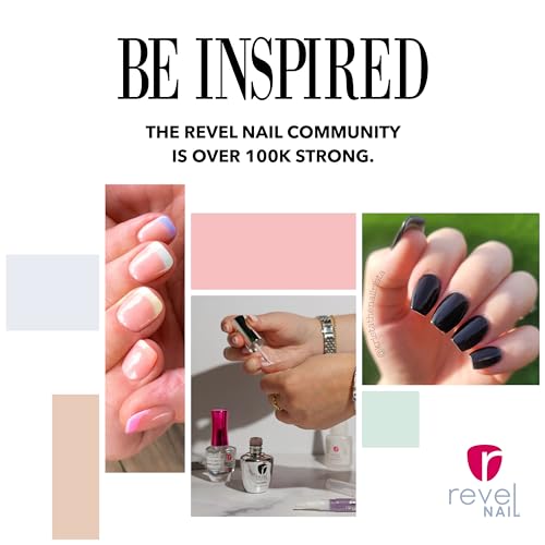 Revel Nail Dip Powder Pro Base Coat - Long-Lasting Dip Nail Liquid, 0.5 oz
