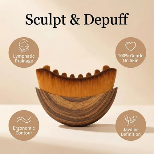 Lymphatic Contour Face Brush for Puffiness & Sculpting