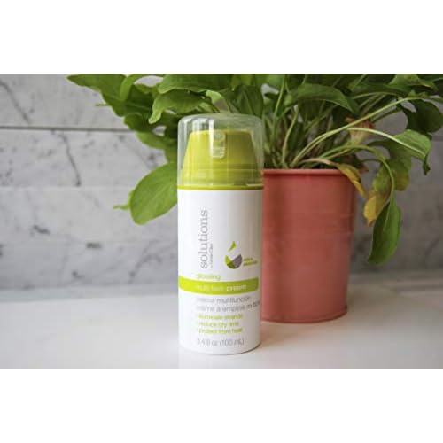 GREAT CLIPS Solutions Glossing Multi-Task Cream, 3.4oz | Taming Frizz & Fly-aways | Smooths & Softens Hair