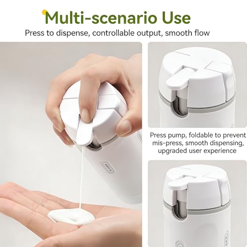 EdenEcho 4-in-1 Travel Dispenser Set - Green, Leak-Proof 30ML Bottles with Stickers