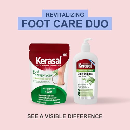 Kerasal Daily Defense Foot Wash 12 oz - Soothes & Deodorizes Feet