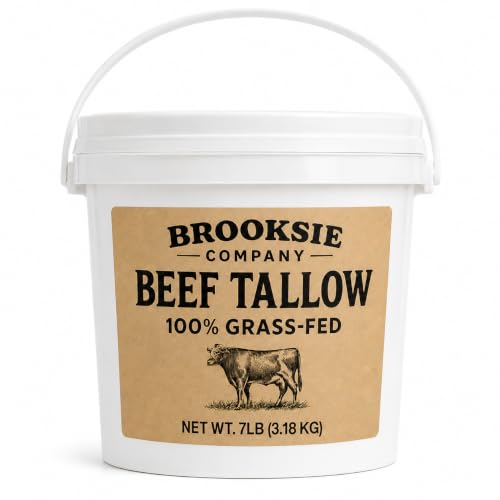 Grass Fed Beef Tallow - 7 Lb Pure for Soaps, Balms, Skincare