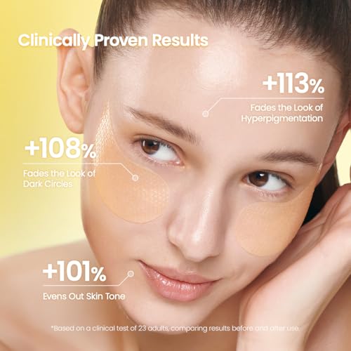 BIODANCE Vita Niacinamide Eye Patches, 60 Count Dark Circle Treatment
