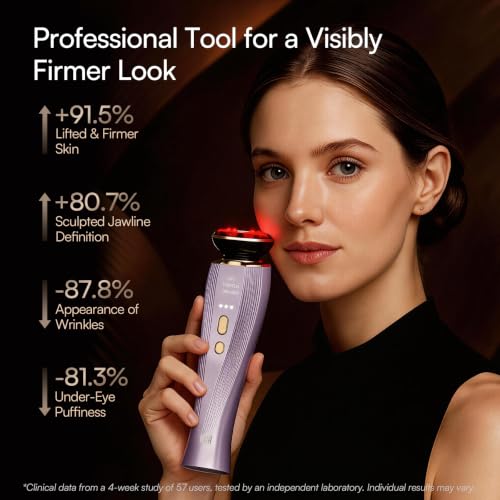 INIA Flare 3-in-1 Microcurrent Facial Device with Red Light Therapy