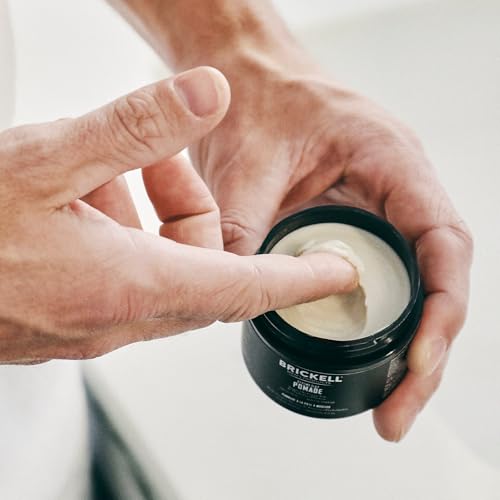 Brickell Men's Clay Pomade - Strong Hold Matte Finish, 2oz