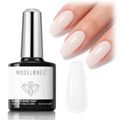 modelones Milky White Builder Nail Gel Rubber Base Coat Sheer