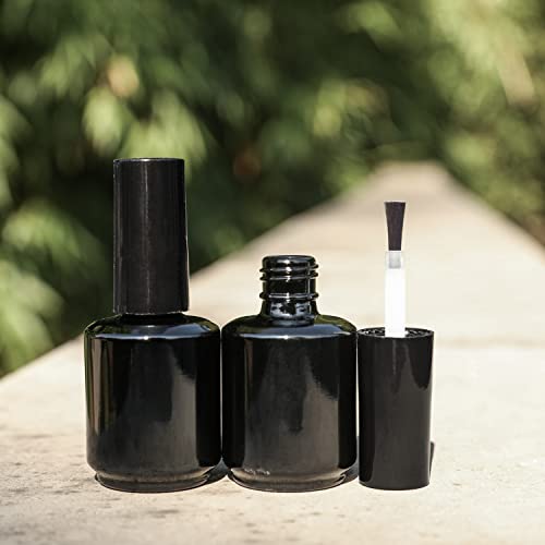 15ML Empty Gel Nail Polish Bottles, Pack of 6 with Brush & Mixing Balls