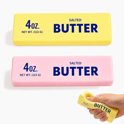 KIDATOY 2PCS Butter Stress Relief Squishy Toys - Soft Foam Fidget