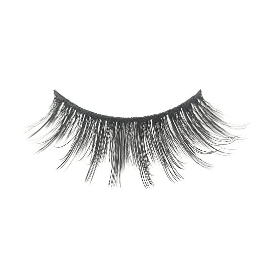 Siren Call (formally UWU) - Reusable 15 Wears, Fluffy Looking Vegan False Lashes, Handmade from Korean Silk. Lightweight Cruelty Free Eyelash with Volume - 1 Pair