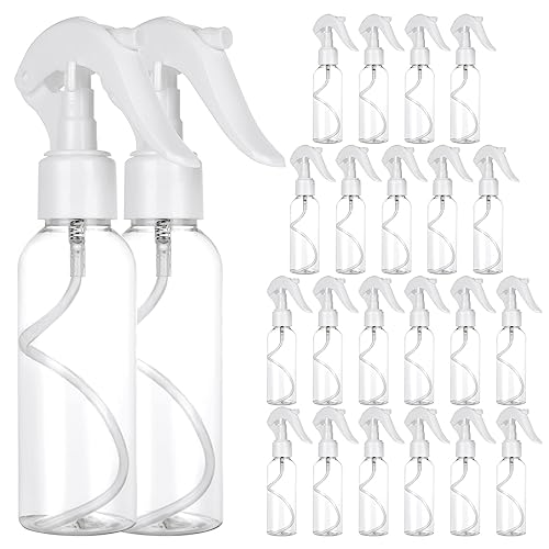 24 Pack 3.5oz Clear Spray Bottles, Fine Mist Refillable