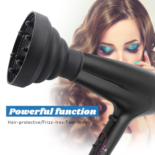 Collapsible Hair Dryer Diffuser for Curly Hair – Universal Attachment