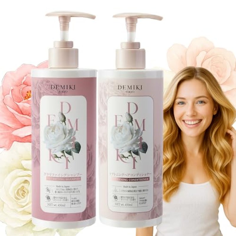 DEMIKI Japanese Shampoo & Conditioner Set for Oily Hair - 32oz