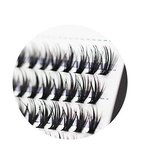 Bodermincer 240pcs C Curl Cluster Lashes 12mm Mixed Length