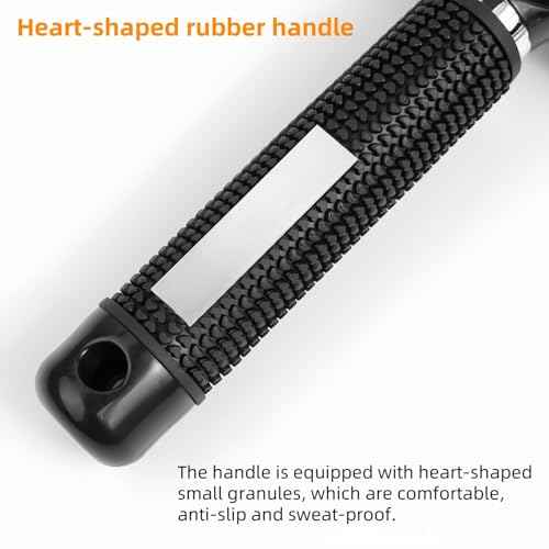 Professional Hair Brush, Curved Vented Design for Quick Blow Drying, Suitable for Women and Men, Paddle Detangling Brush for Wet & Dry, Curly, Thick & Straight Hair (Black-Nylon)