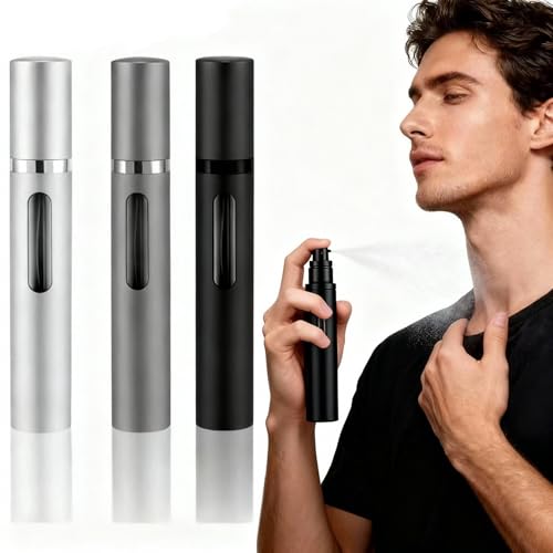 10ml Perfume Atomizer Travel Refillable, 3PCS Perfume Travel Refillable Bottle,Bottom-Filling Fragrances Perfumes Bottle,Mini Cologne Dispenser,Portable Sprayer