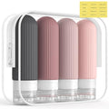 TSA Approved 3oz Travel Bottles, Leak-Proof Silicone Toiletries Set (4-Pack)