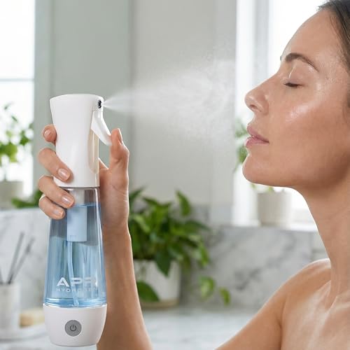 Hydrogen Nano Mist Spray Bottle for Face & Hair ? Portable Facial Mister for Continuous Fine Mist Hydration & Antioxidant Skin Care