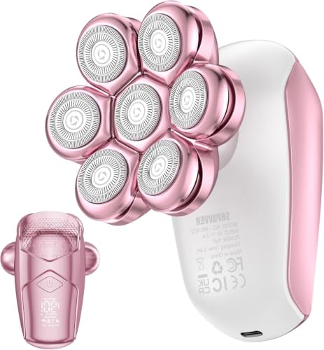 Rechargeable Electric Razor for Women - Waterproof Shaver for Legs, Face & Body