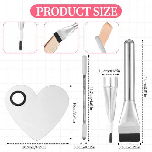 Ouligay Makeup Mixing Palette Set with Foundation Brush & Spatula