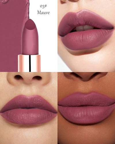 Matte Velvet Lipstick - 6 Colors, Waterproof Long Lasting