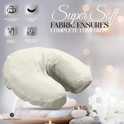 Premium Cotton Flannel Massage Table Face Cradle Covers (Pack of 4)