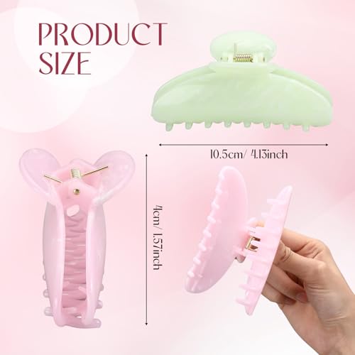 Knitgrip 20 Pcs Large Acrylic Hair Claw Clips, 4.1 Inches